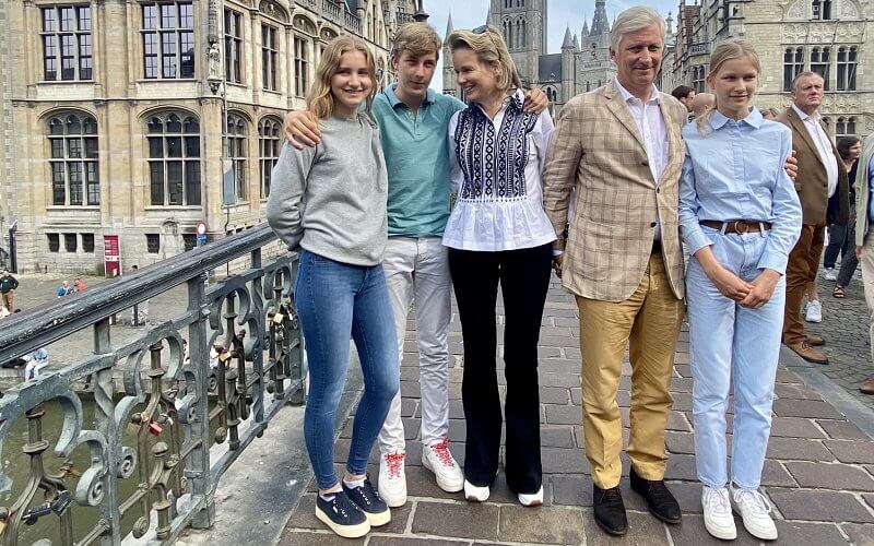 The Belgian royal family participated in 2021 Car Free Sunday event