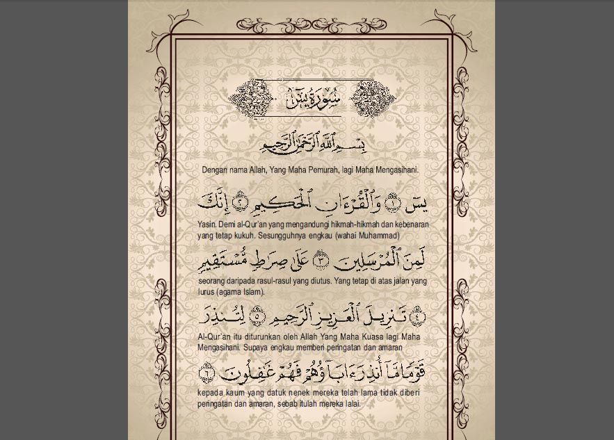 Template Surat Yasiin Format Coreldraw Safembrik�s