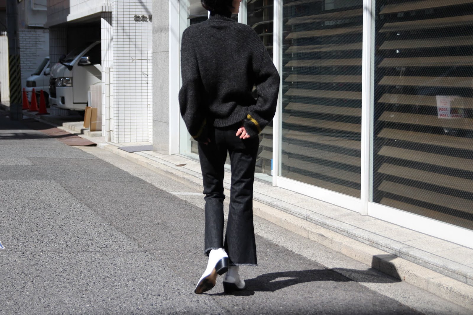soduk 2NECK LINE SWEATER 2019 aw スドーク