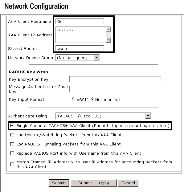 Cisco CCNA CCNP GNS3 LAB Cisco Secure Access Control Server (ACS)