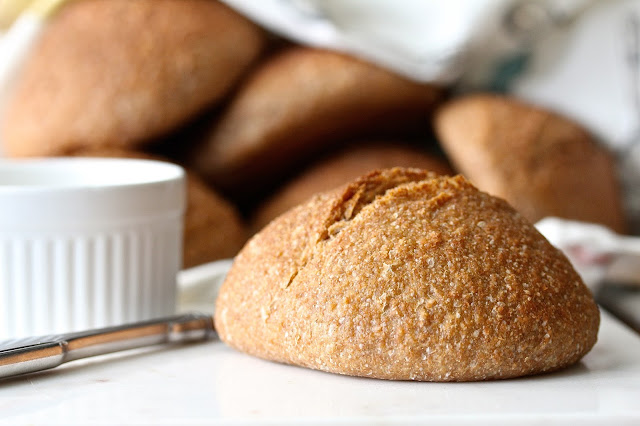 Whole Spelt Rolls with Sourdough Starter