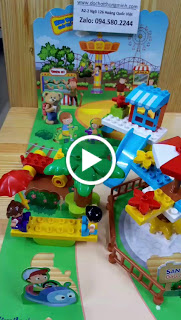 Bộ xếp hình phát triển trí thông minh gồm 9 bộ khác nhau đồng giá 65 nghìn