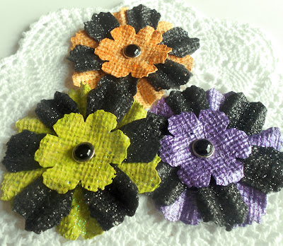 handmade burlap flowers