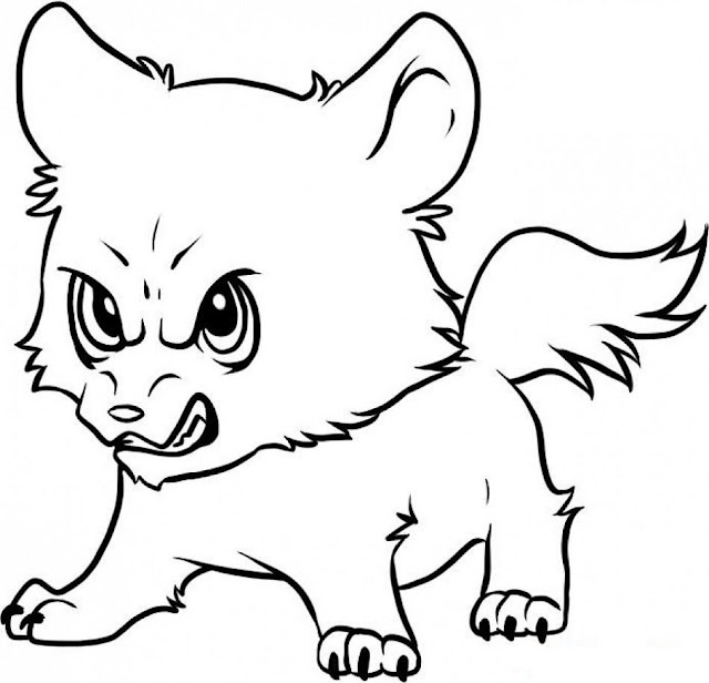 Top 7 Free Little Wolf Coloring Pages