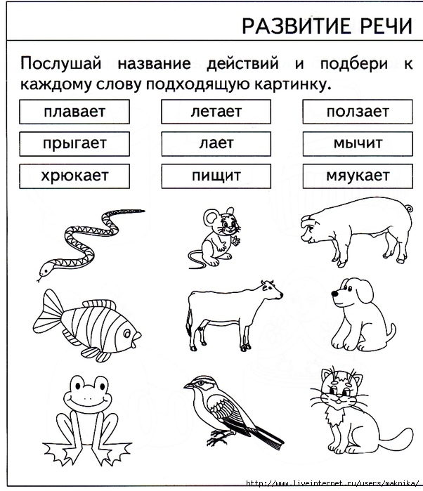 Задание на развитие 1 класс