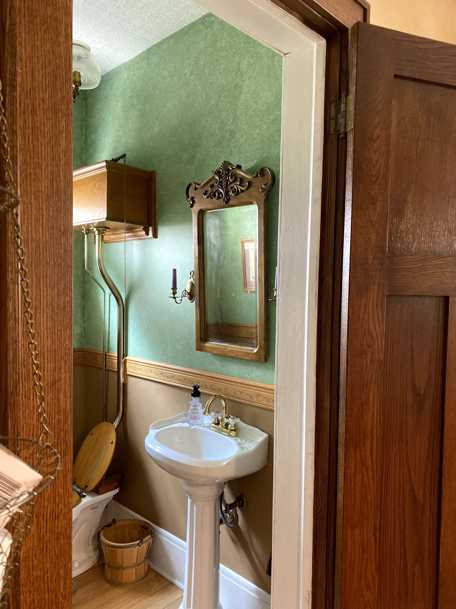 Before and After: The Powder Room Makeover | Delightfully ...