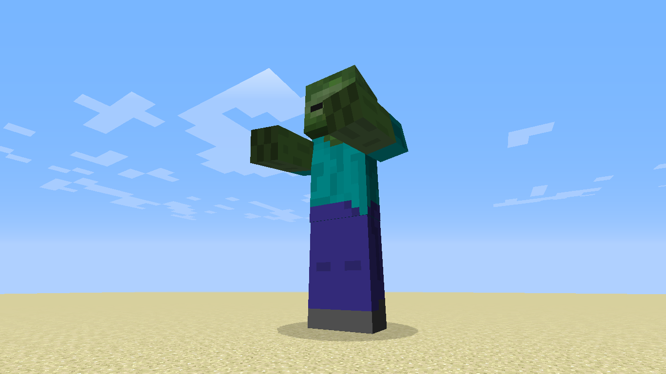 (Easy)How to Summon Spawn A Giant Zombie In Minecraft