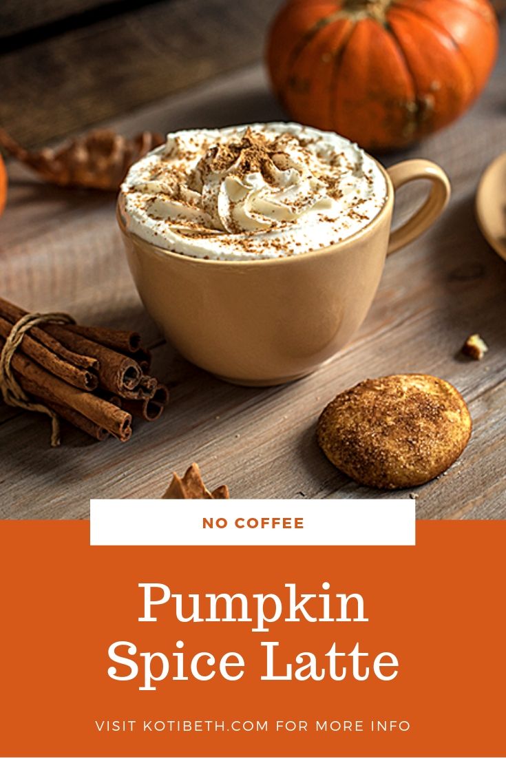 Homemade Pumpkin Spice Latte Without Coffee