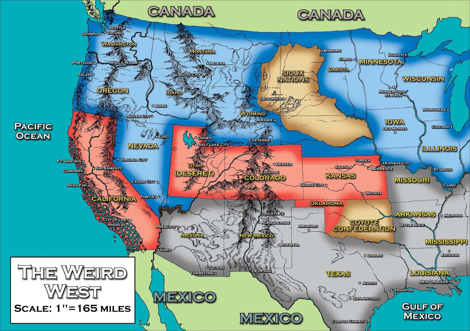 deadlands weird west map deadlands weird west map