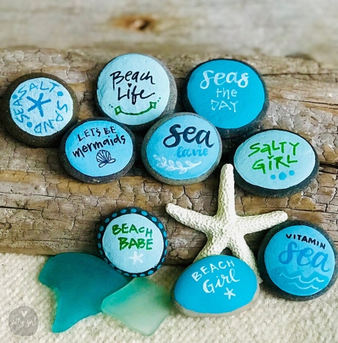 Painted Beach Rocks Quotes Sayings