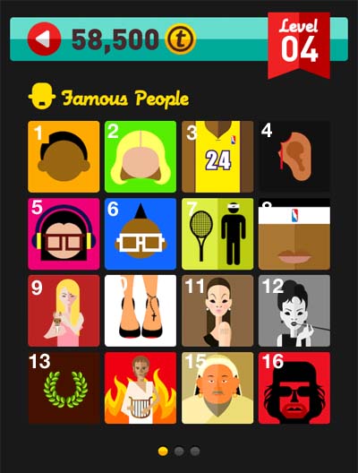 Iconpopquiz Cheats And Solutions Icon Pop Quiz Answers Famous People Level 4
