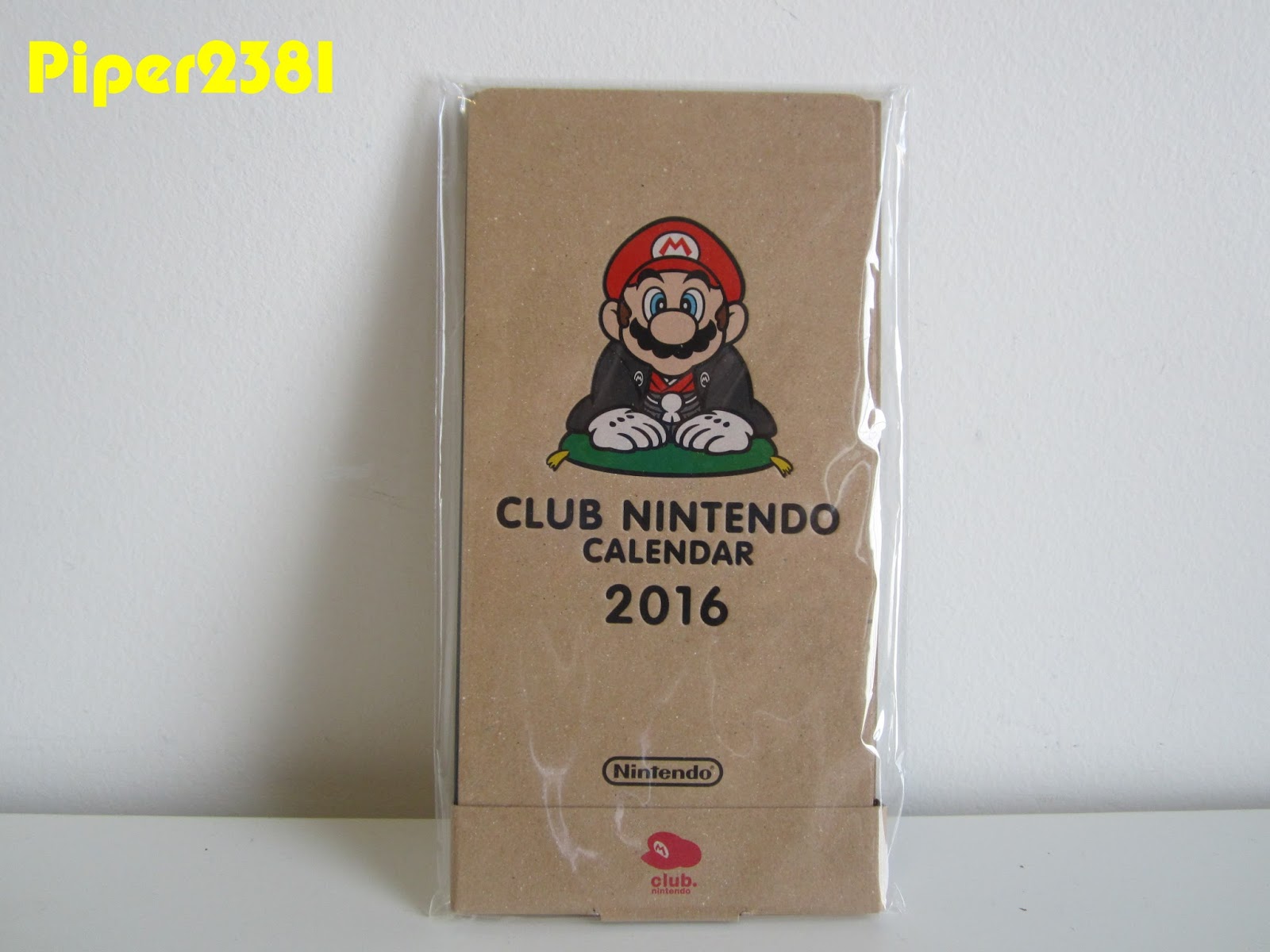 Piper2381 Club Nintendo Calendar 2016