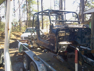 The only thing that was not damaged in the Jeep Wranger wreck was the massive Off-Road Connection roll bar system.
