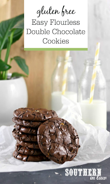 Easy Flourless Double Chocolate Cookies Recipe