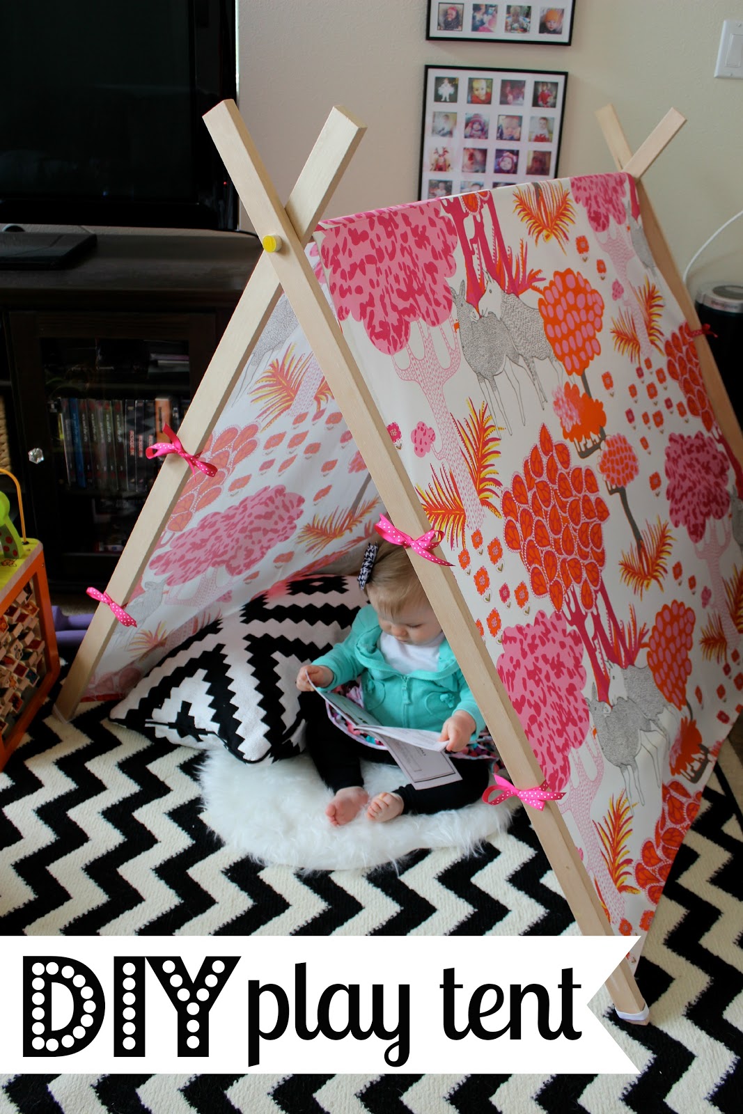 We G Three Finished DIY Play Tent