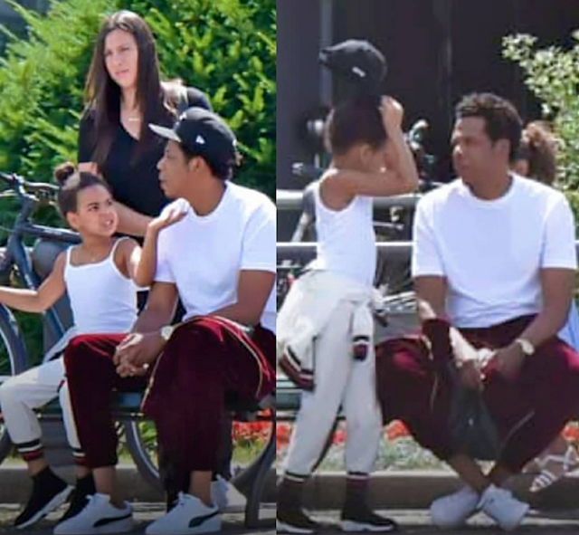 Jay Z enjoys a day at the park with Blue Ivy in Berlin (photos)