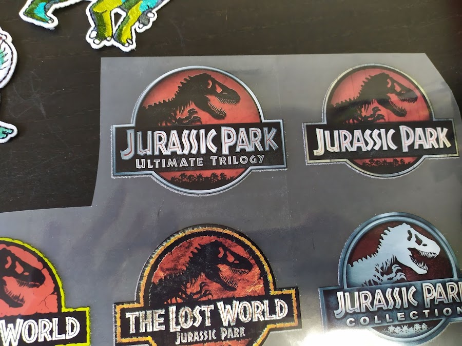 Pegatinas de dinosaurios para ropa