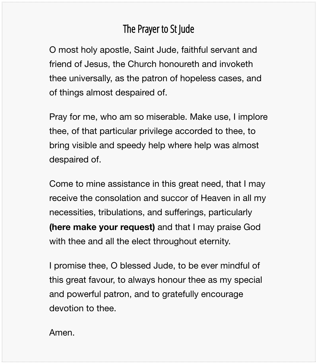 Novena to St. Jude Thaddaeus