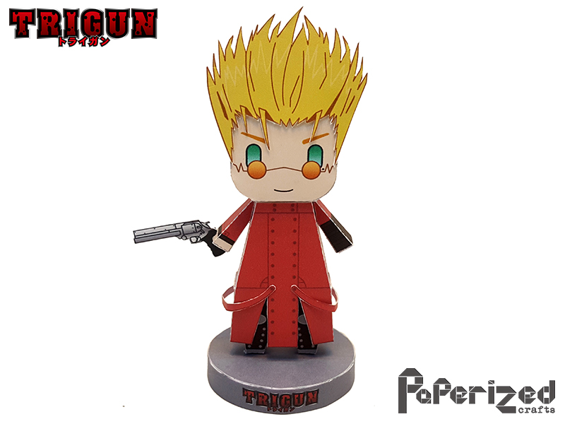 Trigun Vash the Stampede Papercraft Paperized Crafts