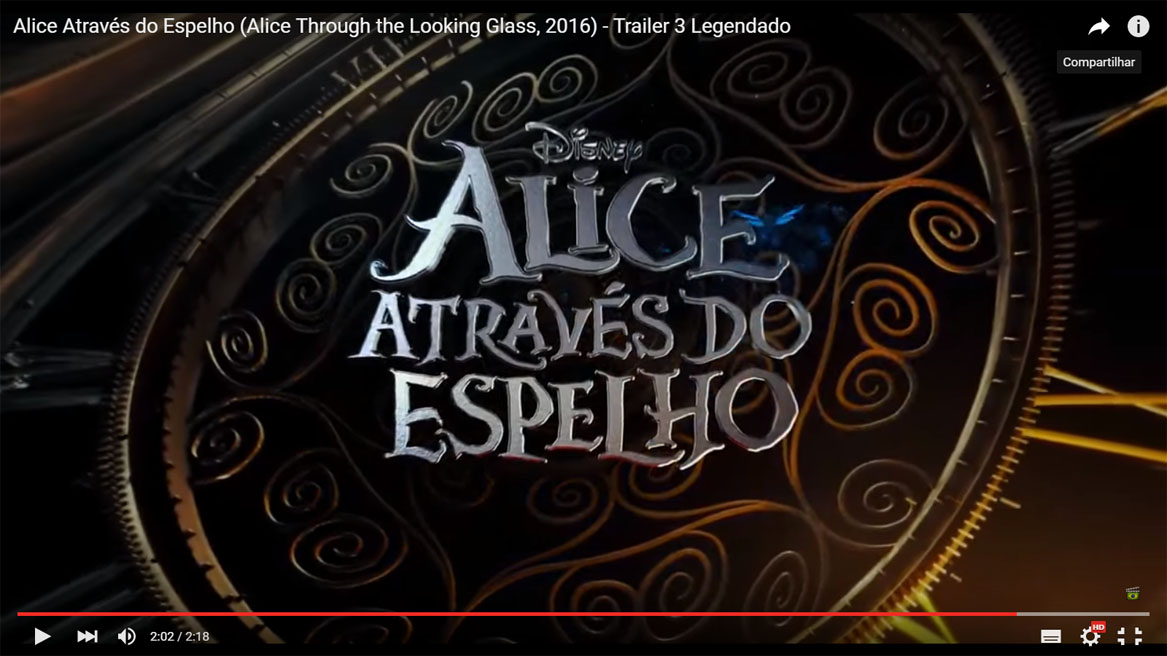Alice através do espelho. Review dos trailers, pôsteres e muito mais. Alice através do espelho. Review dos trailers, pôsteres e muito mais.