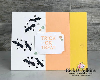 Simple Sunday Candy Corn Themed Halloween Card using the Little Delights Stamp Set.  Click to learn more!