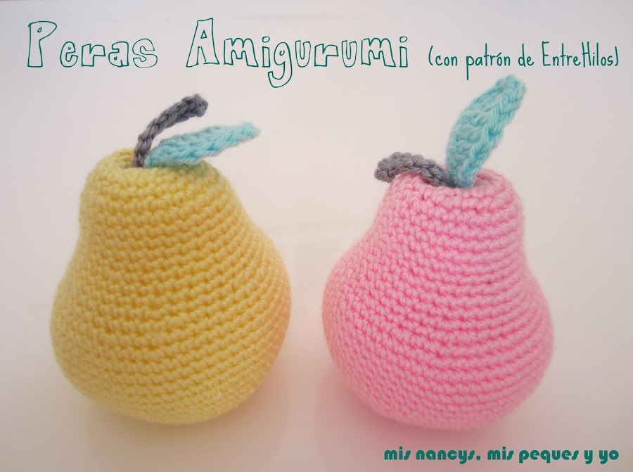 mis nancys, mis peques y yo, peras amigurumi