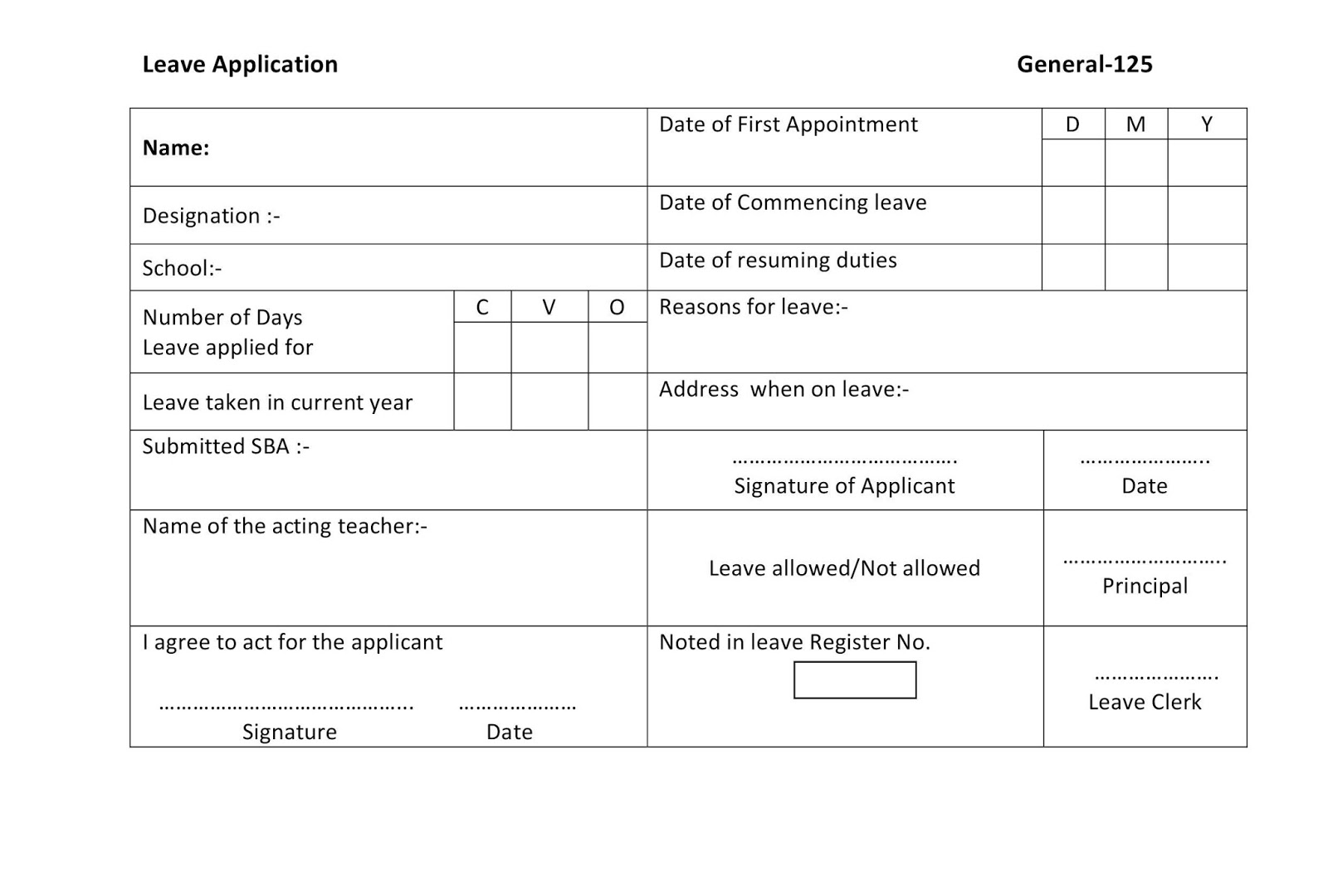 Leave Application Form For Teachers casual-leave-application-for-teachers-casual-leave-letter-for-office
