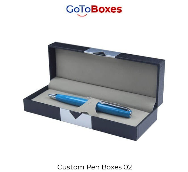 Get your custom printed Pen Boxes in versatile designs at GoToBoxes. We provide free shipment of organic boxes all over the world at modest prices.