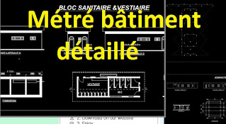 Plan dwg bâtiment et calcul métré