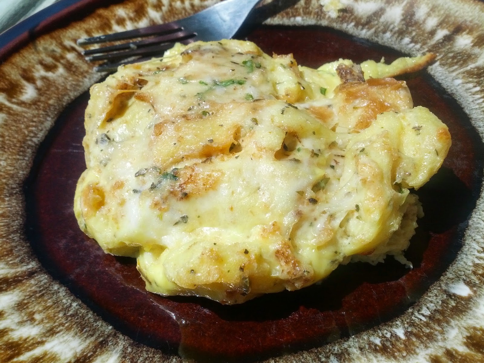 Sauteeing For One ParmesanHerb Bread Pudding