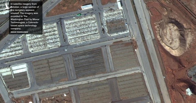 Hố chôn nạn nhân Covid-19 của Iran to lớn đến mức có thể nhìn thấy từ ngoài vũ trụ