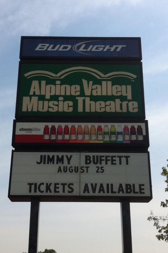 2012 Jimmy Buffett Alpine Valley Parking Lot Rules