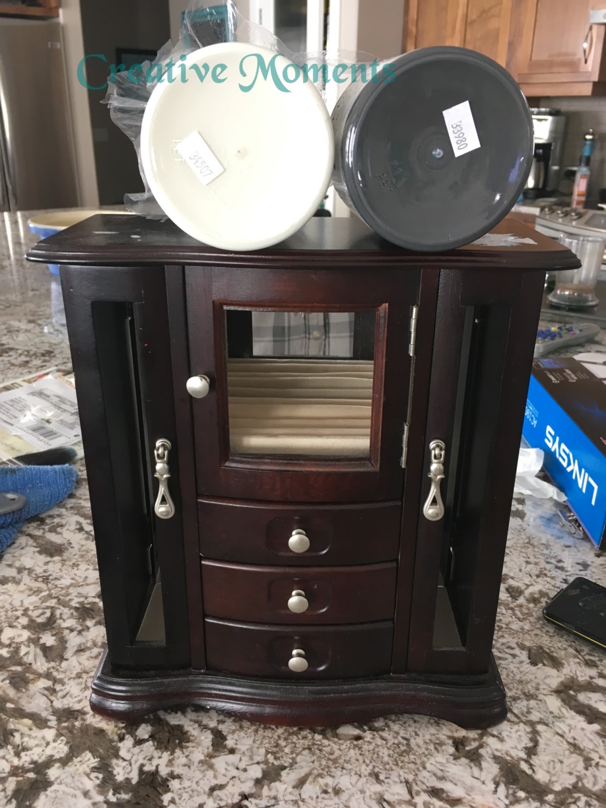 Dark Grey Jewelry Box with a fun surprise color