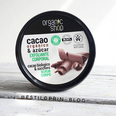 OrganicShop Exfoliante corporal  Cacao orgánico y azúcar