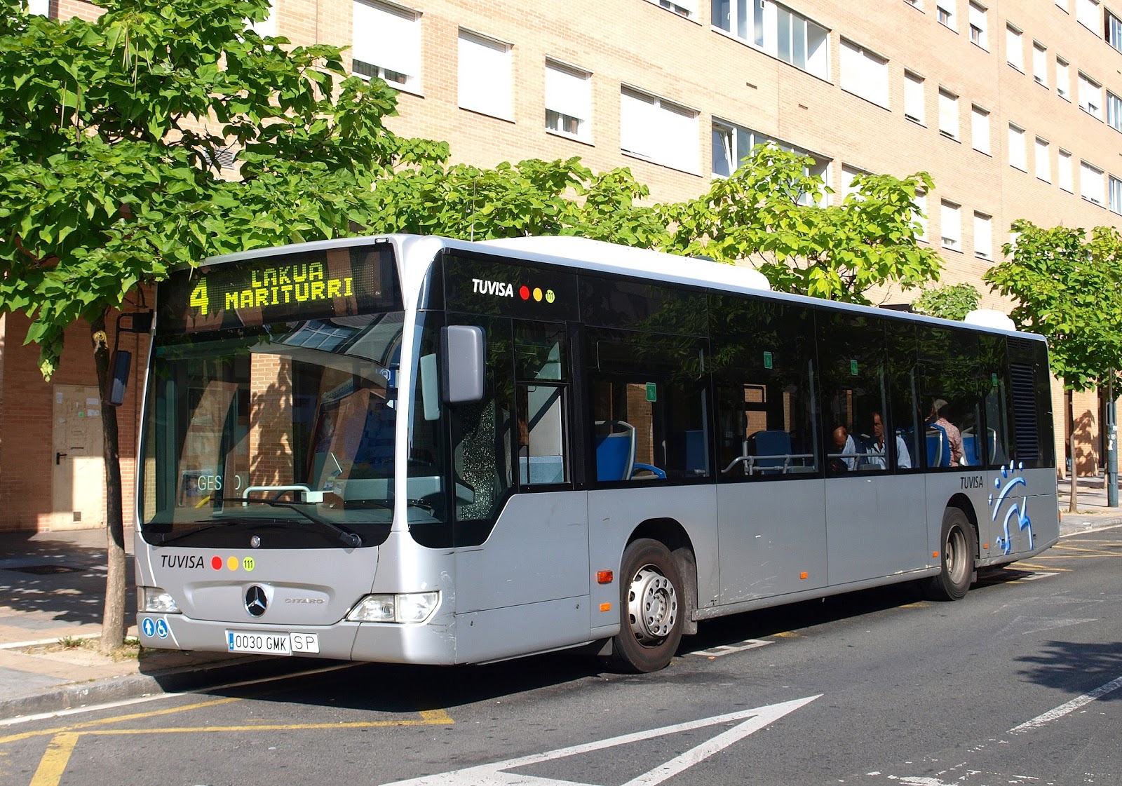The traveler's drawer TUVISA (Gasteiz Vitoria, Euskadi). Autobús de