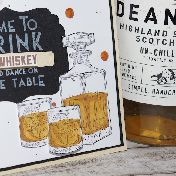 [DIY] Time to Drink Whiskey and Dance on the Table  Grußkarte für alle Whiskey-Liebhaberinnen