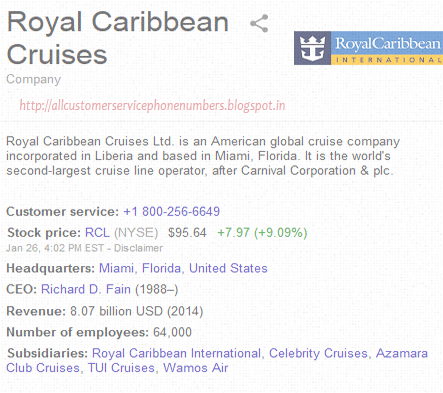 royal caribbean cruise line travel agent phone number