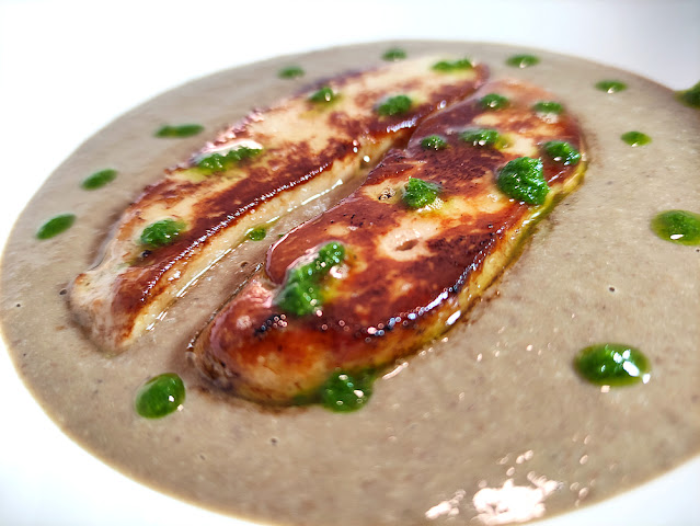 Crema de llenties amb fetge gras CREMA DE LENTEJAS CON FOIE