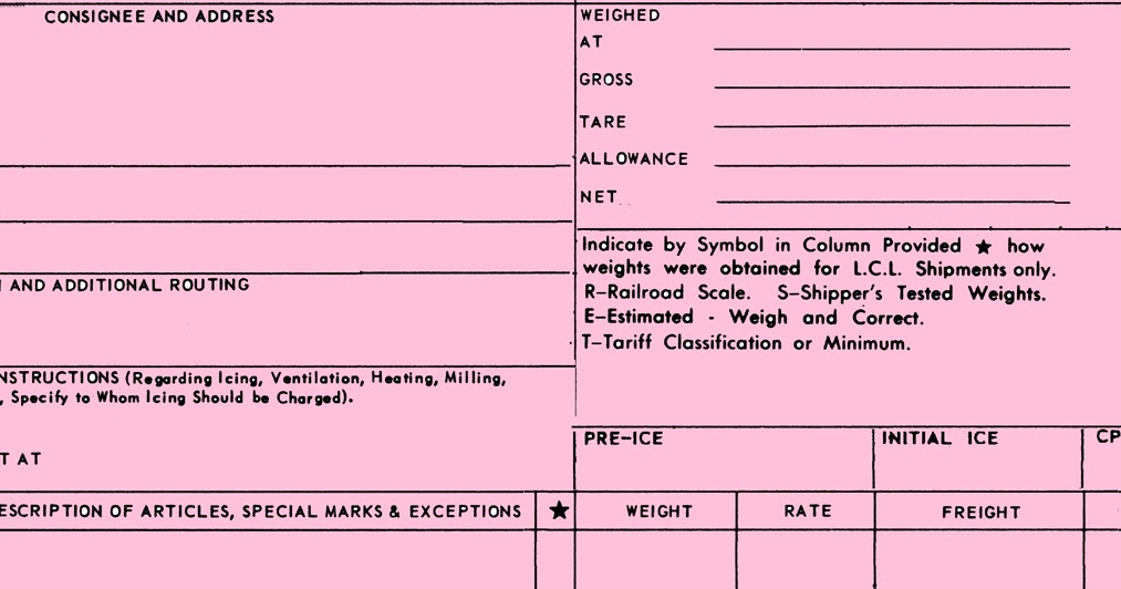 modeling the SP Waybills, Part 70 other waybill forms