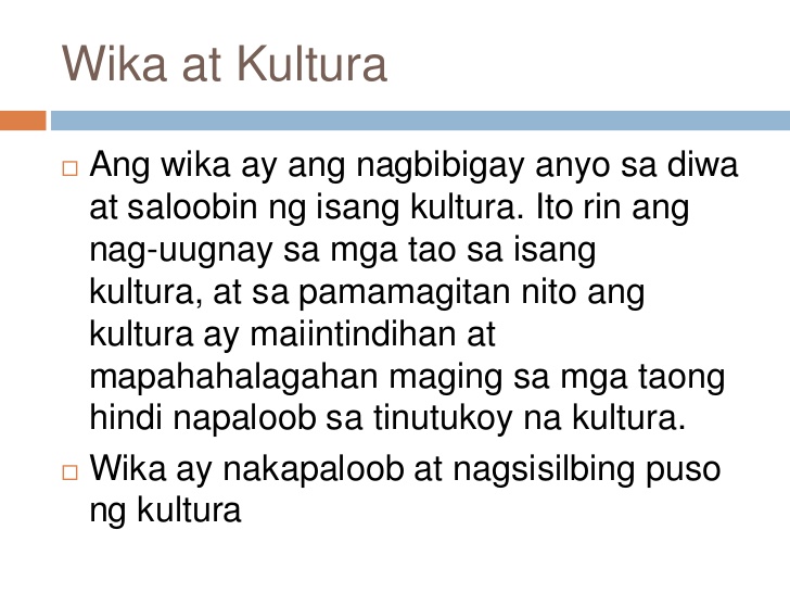 Kultura Kahulugan