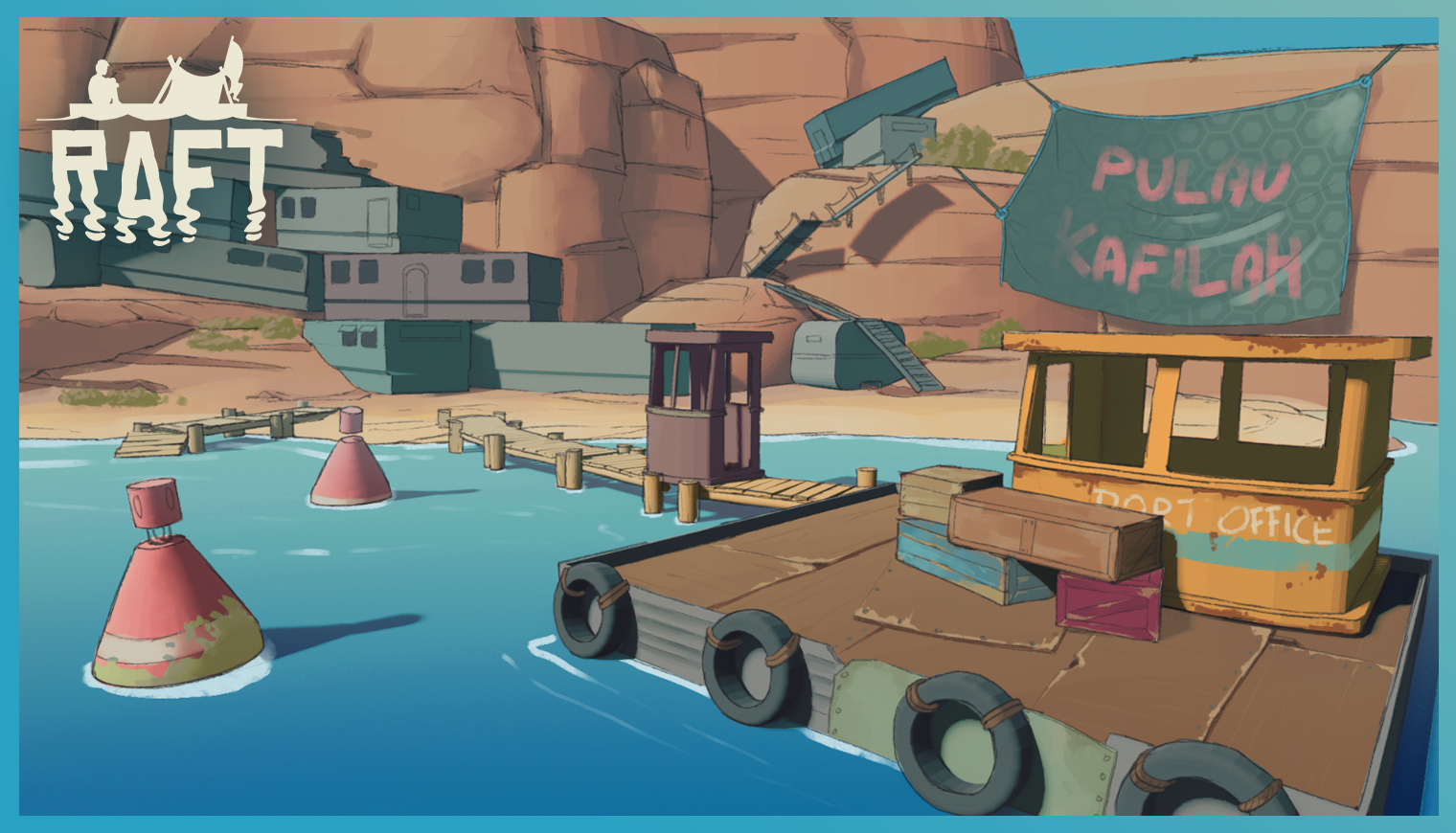 Raft Chapter 2 Guides (Zipline parts's Location Spot) in Caravan Island