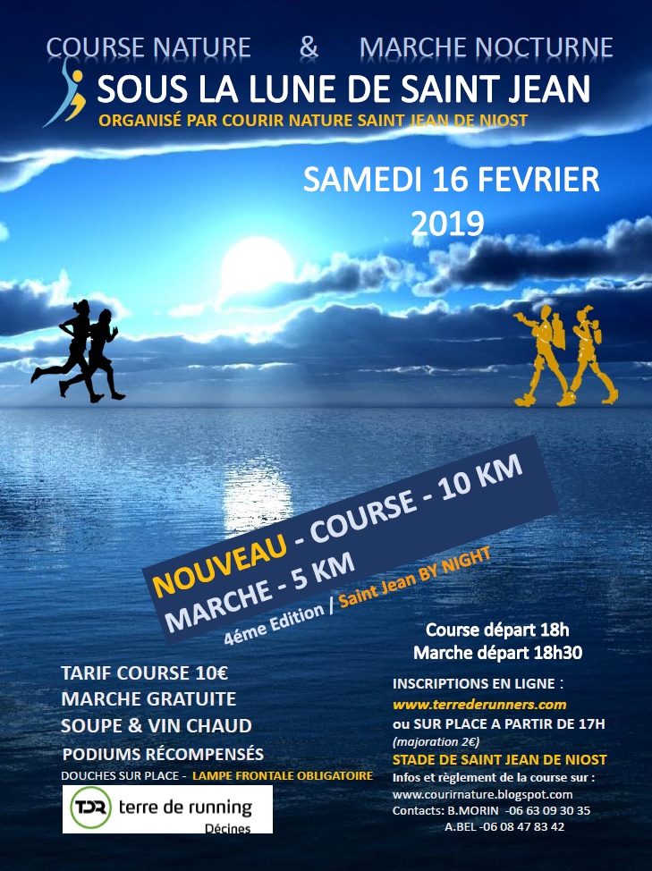 Courir Nature Saint Jean de Niost 16/02/2019 SAINT SAINT BY NIGHT