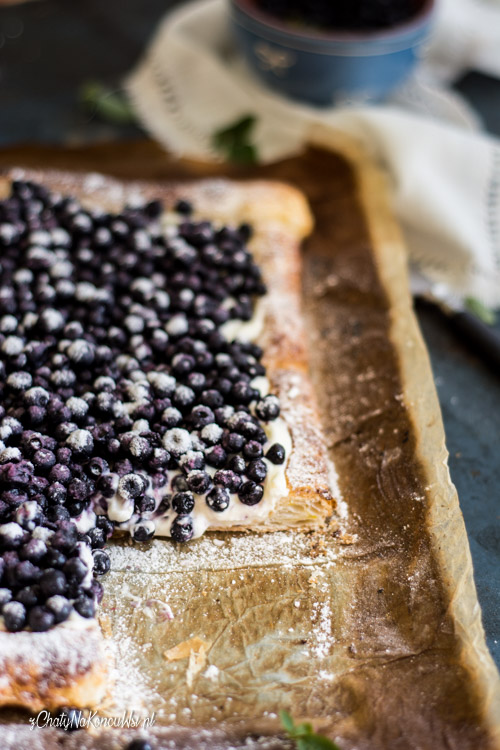 tarta z ciasta francuskiego Szybki deser na lato