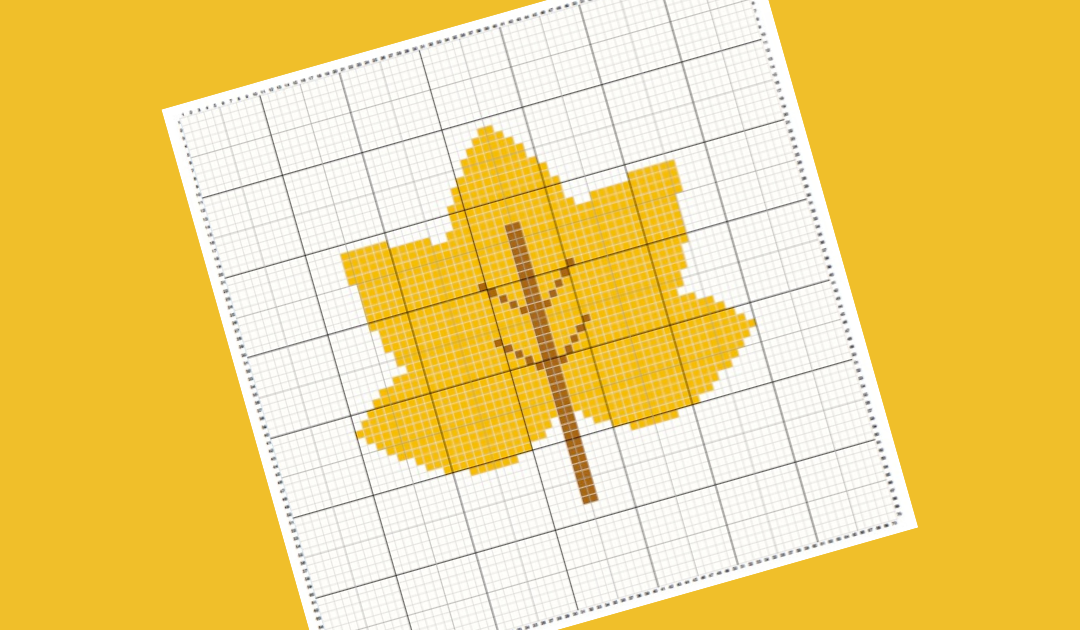 Fall leaf free cross stitch pattern Keeping it Real