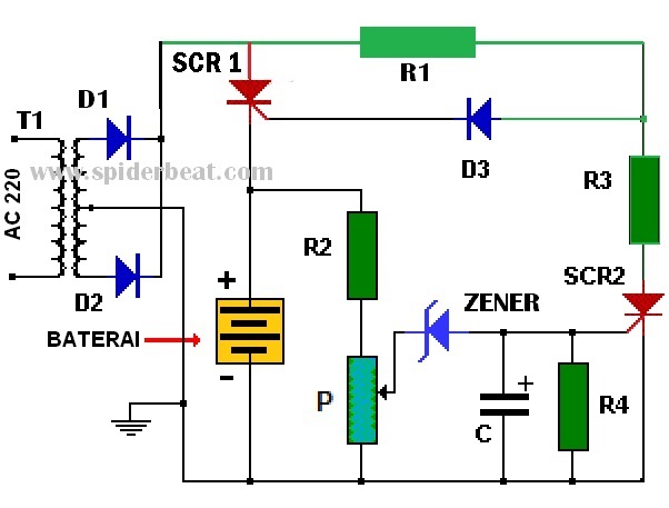 diagram skema charger accu - Menyelami Diagram Skema Charge...