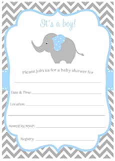 Elephant Baby Shower Invitation