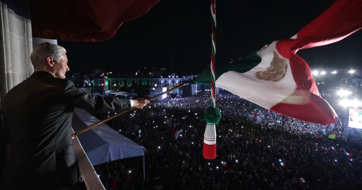 Teotihuacan en línea Alfredo Del Mazo da el Grito de Independencia en