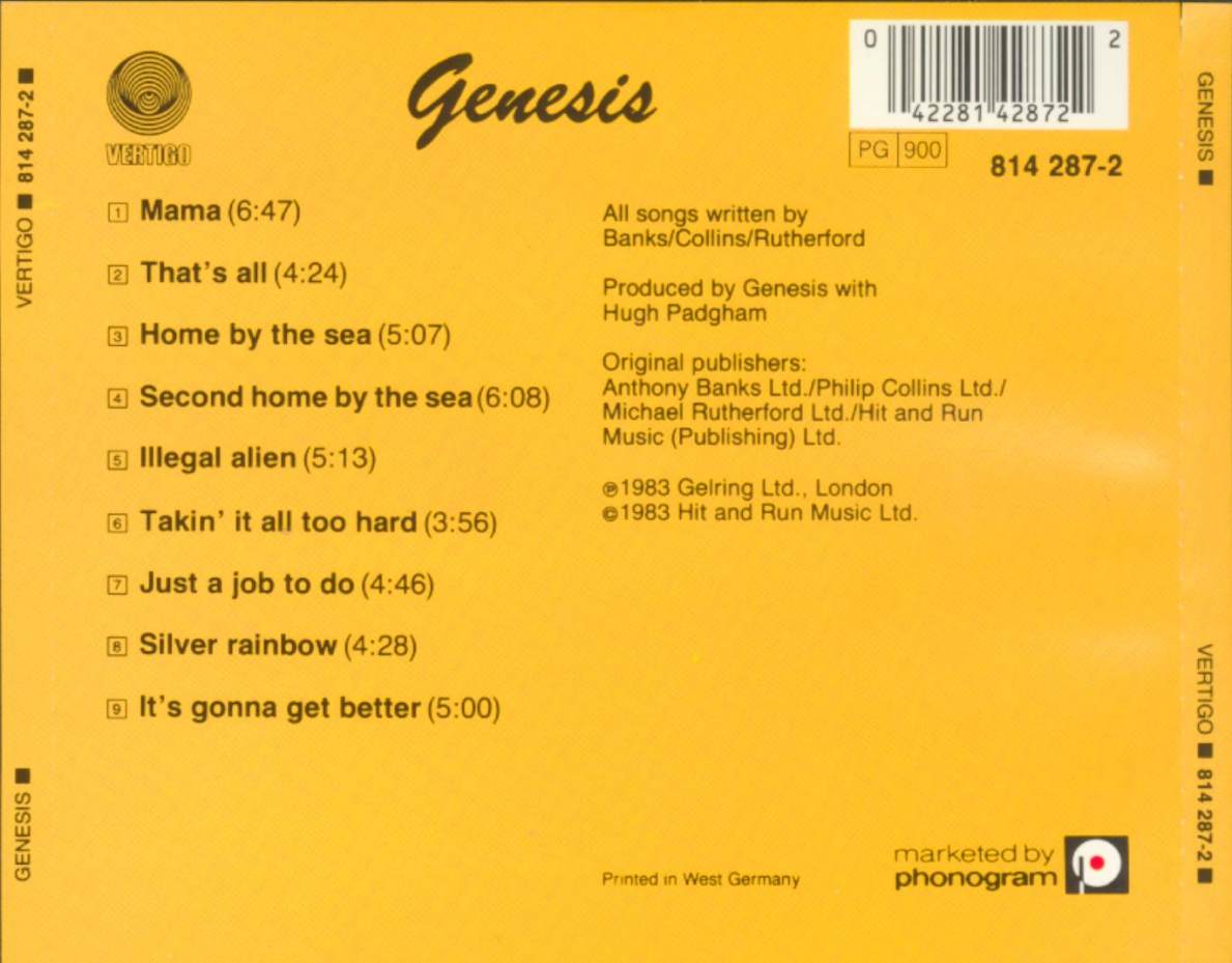 Генезис песня. Группа Genesis 1983. Genesis 1983 альбом. Genesis Genesis 1983 CD Covers. Genesis 1983 Genesis CD.