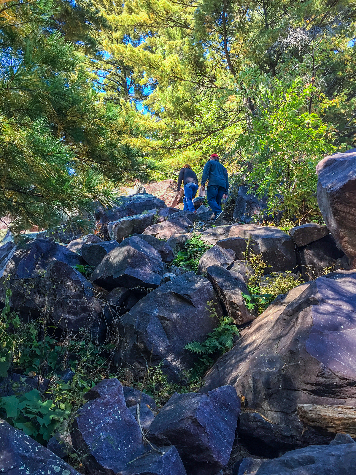 Balanced Rock Trail at Devil's Lake State Park