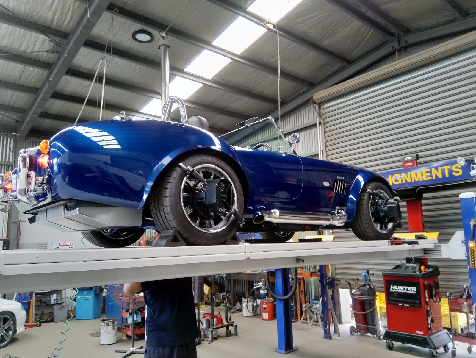 Classic Revival AC Cobra Replica SC 427 Front and rear end alignment.